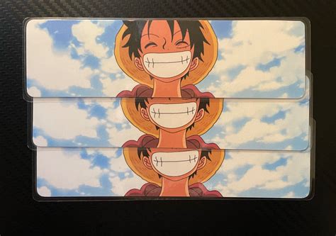 Monkey D Luffy Bookmark One Piece Laminated Bookmark Etsy Canada