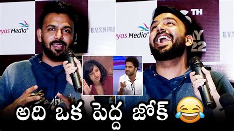 Tharun Bhascker Funny Reaction Towards Vishwak Sen S Prank Issue