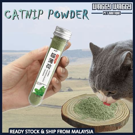 READY STOCK 50ML Catnip Powder Test Tube Catmint Catwort Catswort