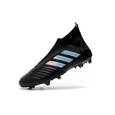 2018 Nowe Korki Piłkarskie Adidas Predator 18 FG Czarne Srebro