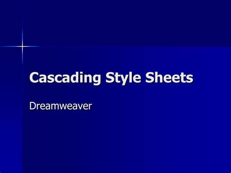 PPT - Cascading Style Sheets PowerPoint Presentation, free download ...