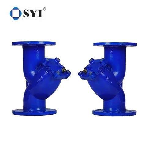 Ductile Cast Iron Flanged Y Strainer Valves Din F Standard Y