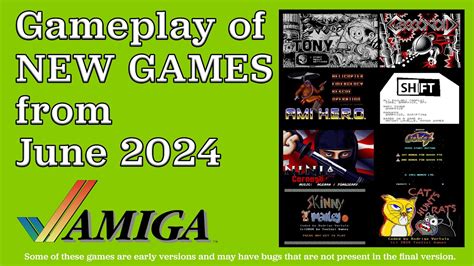 Gameplay Of New Amiga Games From June Youtube