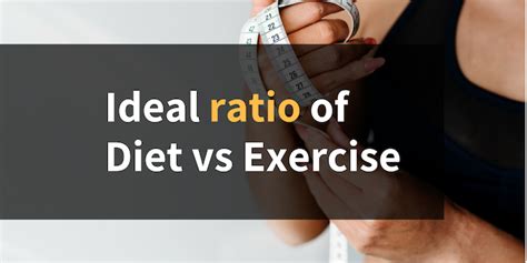 Ideal Ratio Of Diet Vs Exercise It Depends The Stage Of Your Weight