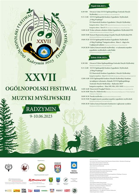 XXVII Ogólnopolski Festiwal Muzyki Myśliwskiej zaproszenie Polski