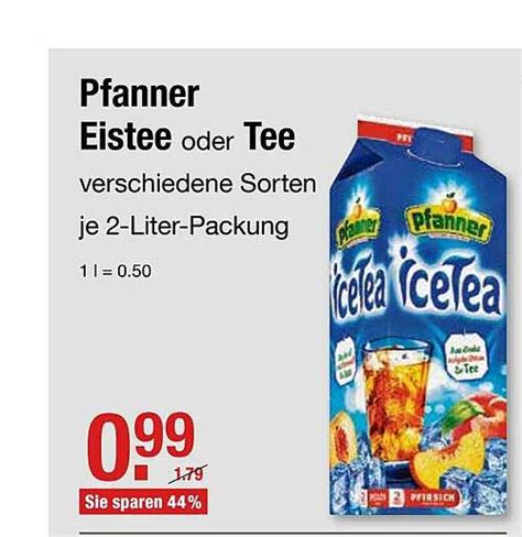 Pfanner Eistee Oder Tee Angebot Bei V Markt Prospekte De