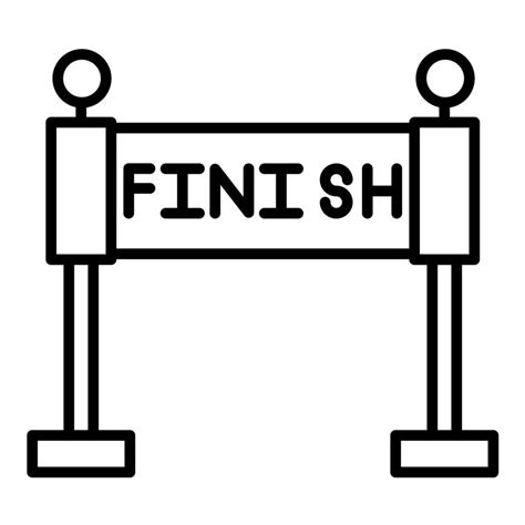 Race Finish Line Icon Vector Art At Vecteezy