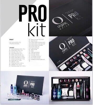 Prokit Kit De Acrilico Profesional By Organic Nails Mundo Chic