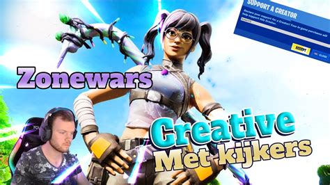 Livecreative Met Kijkers Zonewars Meedoen Freeze Sac Fortnite