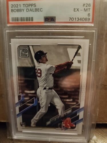 2021 Topps Series 1 26 Bobby Dalbec RC Rookie Red Sox PSA 6 EBay