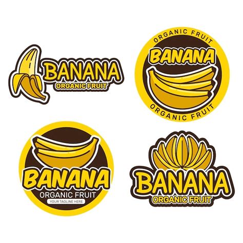 Premium Vector Banana Logo Collection