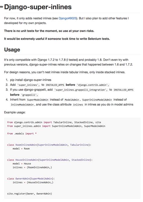 Python Nested Inlines In The Django Admin Stack Overflow