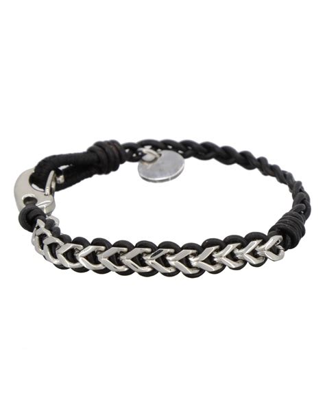 Bracelet Homme En Cuir Et Acier Node Rockstone