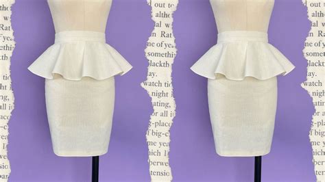 How To Make A Peplum Skirt Professor Pattern