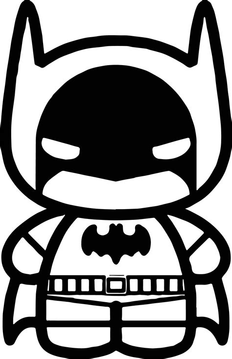 Easy Baby Batman Coloring Pages - kidsworksheetfun