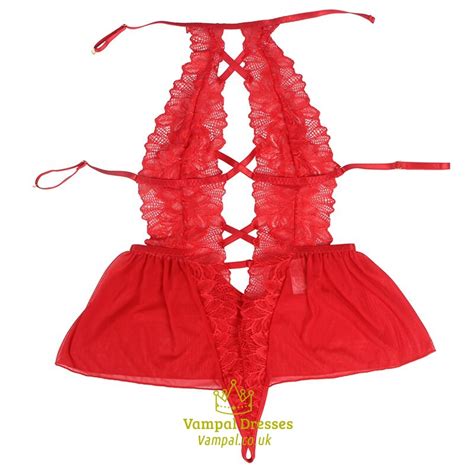 Black Lingerie Suit Women Floral Lace Teddy Lingerie Bodysuit Plus Size Halter Backless Body