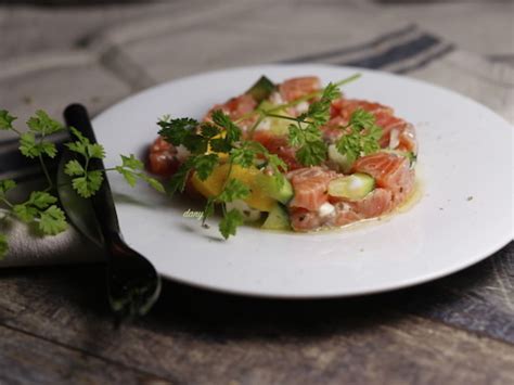 Tartare de saumon à la mangue Recette par épicétout