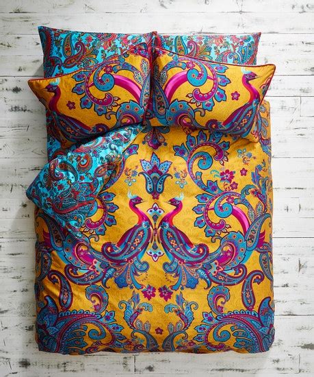 Paisley Peacock Duvet Set Bedding Joe Browns