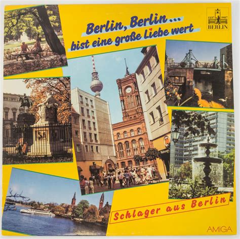 Schallplatte Berlin Berlin Bist Eine Gro E Liebe Wert Schlager