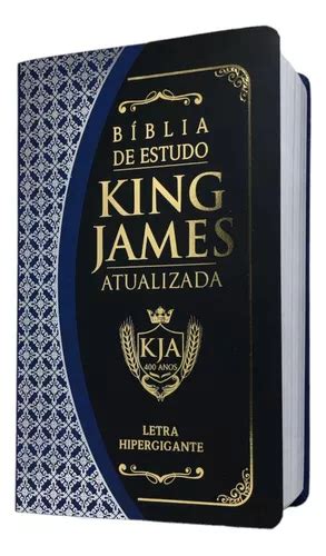 Bíblia King James De Estudo Atualizada Letra Hipergigante Bicolor