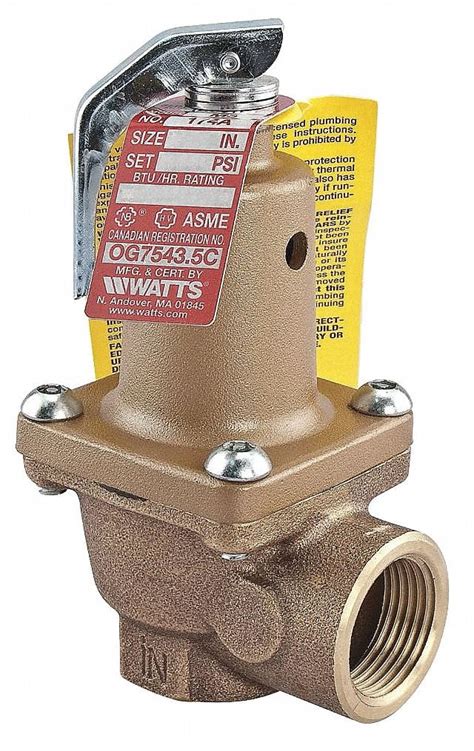 WATTS LF174A-150-3/4" Boiler Pressure Relief Valve,150 psi,SS - Walmart.com - Walmart.com