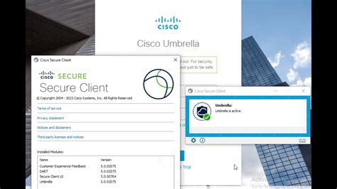 Cisco Secure Client Umbrella Module Installation Cisco