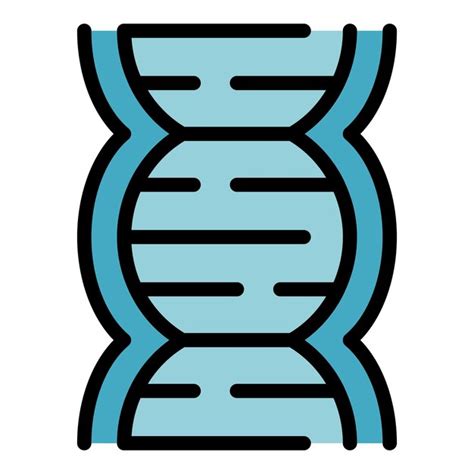 DNA Symbol Umriss des DNA Vektorsymbols für Webdesign isoliert auf