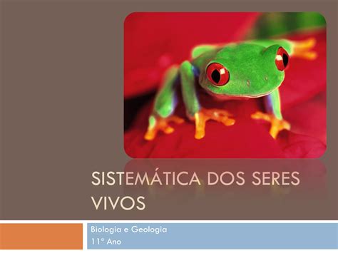 Sistem Tica Dos Seres Vivos Ppt