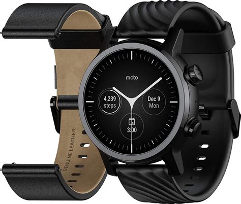 Moto Motorola 360 3rd Gen Smartwatch Obudowa Ze Stali Nierdzewnej Z Taśmami 20 Mm Baterią