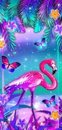 Bird Purple Butterfly Live Wallpaper - free download