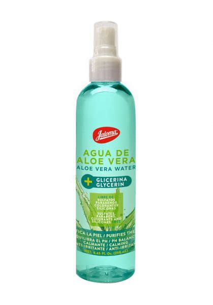 Agua De Aloe Vera Con Glicerina 250 Ml Jaloma