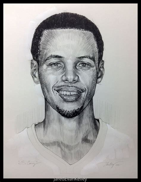 Drawing : "Stephen Curry" (Original art by Jared Kelley)