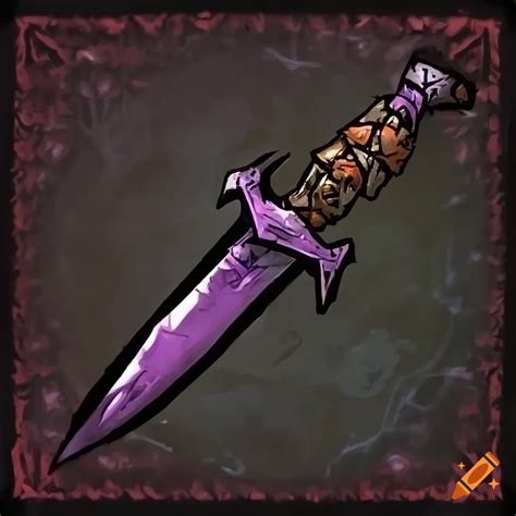 Purple Poison Dagger In A Dark Fantasy Artwork Style On Craiyon