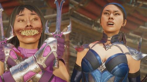 Mileena Vs Kitana All Intro Interaction Dialogues Mortal Kombat 11 Youtube