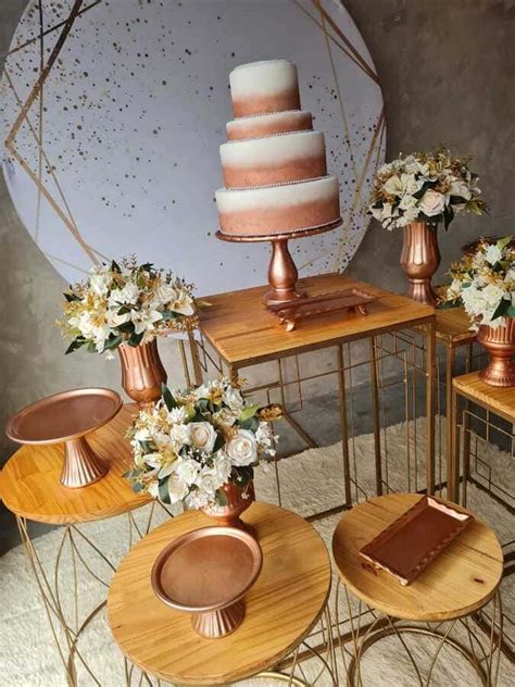 Pegue Monte Rose Gold E Dourado Luxo Universo Decorado