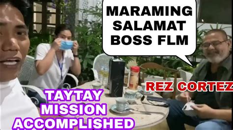 REZ CORTEZ NAGPASALAMAT KAY FRANCIS LEO MARCOS YouTube