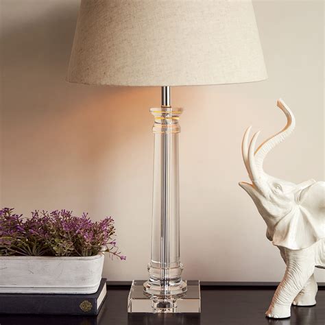 Buy Pure Home Living Clear Linear Crystal Table Lamp Stand Without