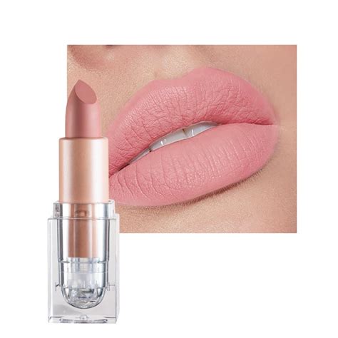 Amazon Makeup Lipstick Crystal Square Lip Balm Nude Bean Paste
