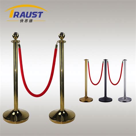 Stainless Steel Rope Queue Line Stanchion Post Crowd Control Barrier