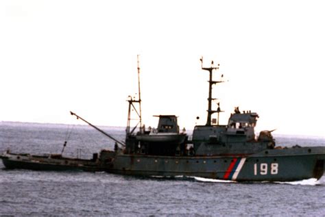 Aerial Starboard Side View Of The Russian Maritime Border Guard Pacific