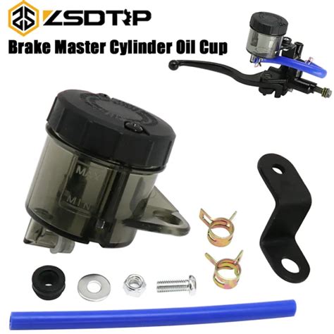 ZSDTRP Universal Motorcycle Front Brake Fluid Reservoir Clutch Tank Oil