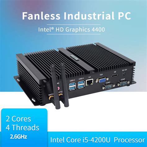 Intel Core i5 7200U Industrial Mini PC Wind 10 i5 4200U Fanless ...