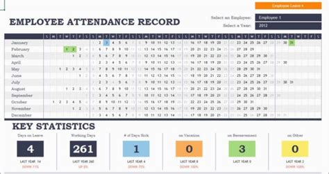 Employee Attendance Tracker Excel Template Excelguider