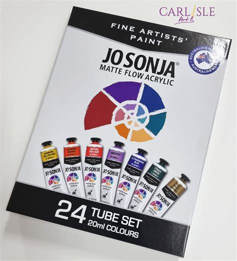 Jo Sonja Matte Flow Acrylic 24 Tube Set