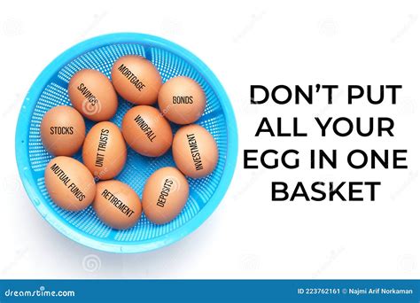 Don T Put All Eggs In One Basket Stock Image Image Of Economic