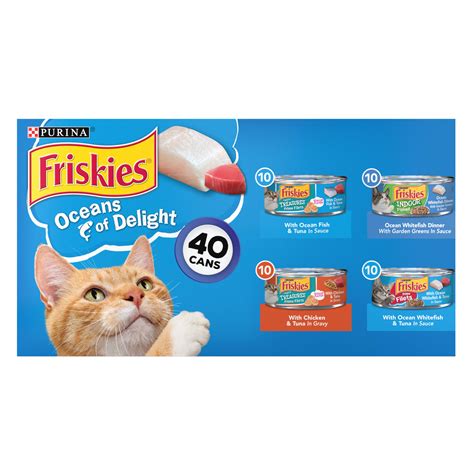 Purina Friskies Wet Cat Food Variety Pack Oceans Of Delight Flaked And