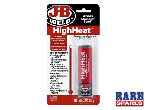 JB Weld High Heat Epoxy Putty Stick 8297