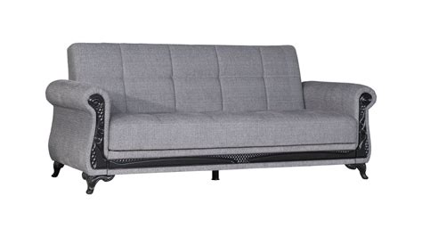 Breda 3 Seat Sofa Sleeper Light Gray At Futonland