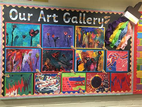 Art Gallery Display Classroom Art Display Art Board Display Art