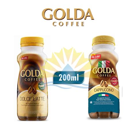 Jual GOLDA Coffee Dolce Latte Cappuccino Kopi Siap Minum 200 Ml 12